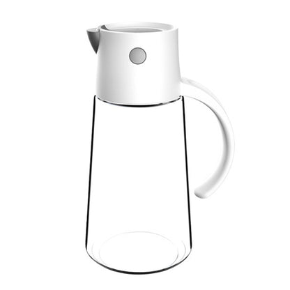 Kitchen Automatic Opening and Closing Leak-proof Oiler With Lid, Capacity: 650ml(White) by bashfashion