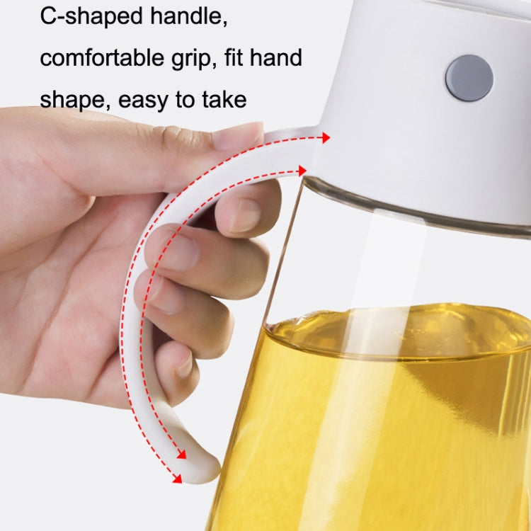 Kitchen Automatic Opening and Closing Leak-proof Oiler With Lid, Capacity: 650ml(White) by bashfashion