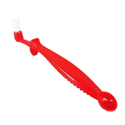 2 PCS KFS-05 Longitudinal Handle Coffee Machine Cleaning Brush(Red) by bashfashion