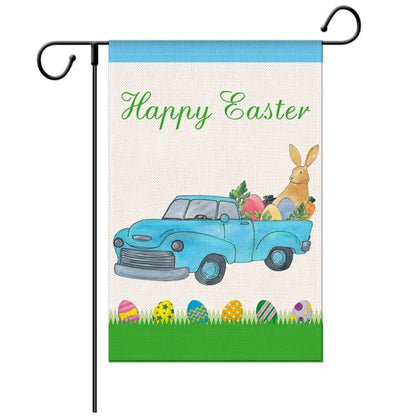 Easter Decorative Linen Strong and Durable Garden Flag(1230-4) by bashfashion