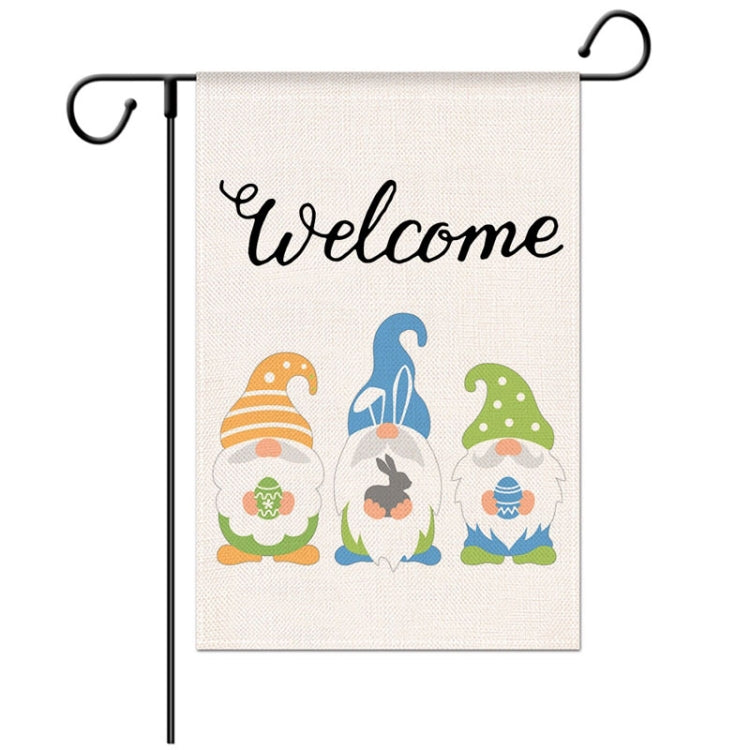 Easter Decorative Linen Strong and Durable Garden Flag(1230-5) by bashfashion