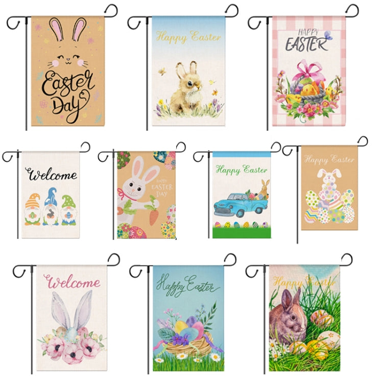 Easter Decorative Linen Strong and Durable Garden Flag(1230-4) by bashfashion