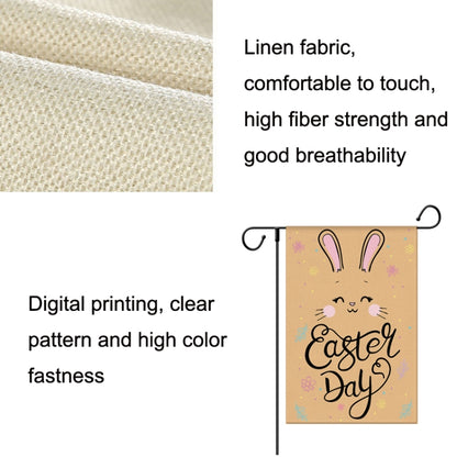Easter Decorative Linen Strong and Durable Garden Flag(1230-10) by bashfashion