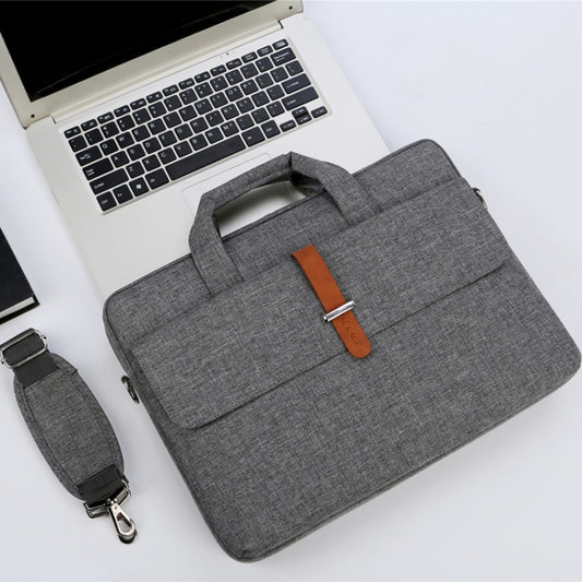 Multifunctional Wear-resistant Shoulder Handheld Laptop Bag, Size: 13 - 13.3 inch(Gray) by bashfashion