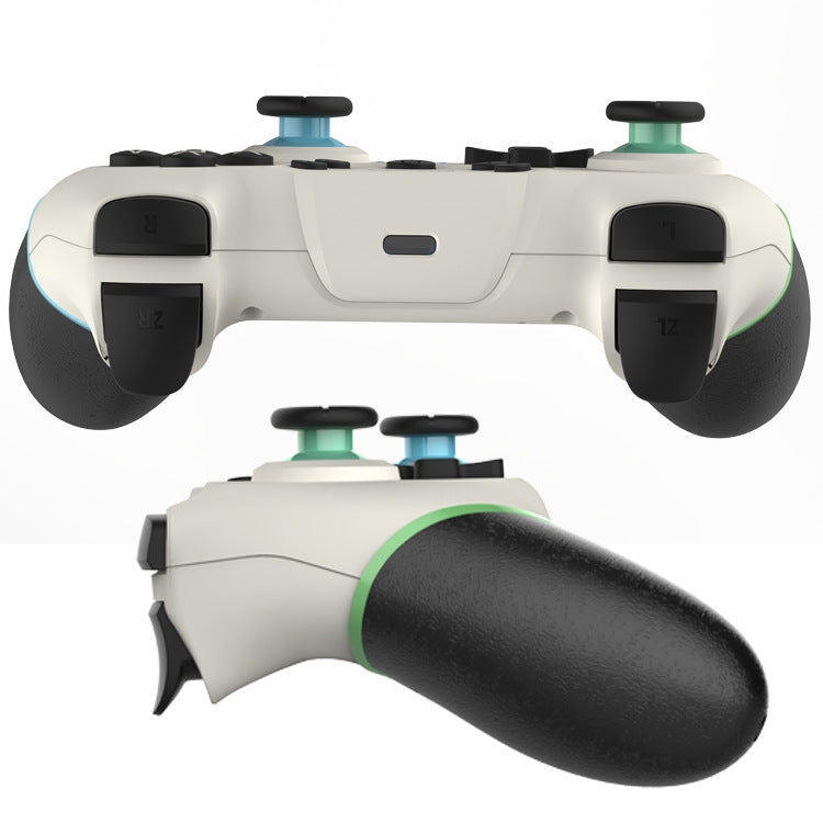 Vibration 6-axis Somatosensory Wireless Bluetooth Gamepad For Switch(Green Blue) by bashfashion