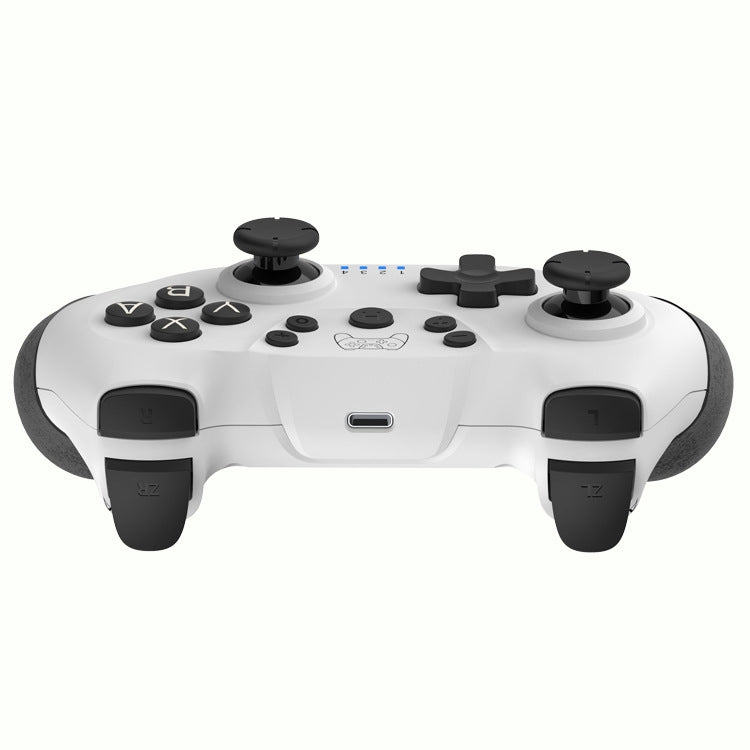 Vibration 6-axis Somatosensory Wireless Bluetooth Gamepad For Switch(Black White) by bashfashion
