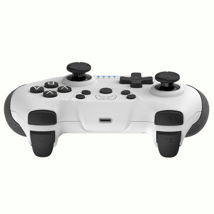 Vibration 6-axis Somatosensory Wireless Bluetooth Gamepad For Switch(Black White) by bashfashion