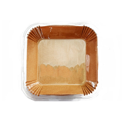 50pcs / Box Air Fryer Liner Baking Oil-absorbing Oil-proof Paper Tray(Normal Color) by null