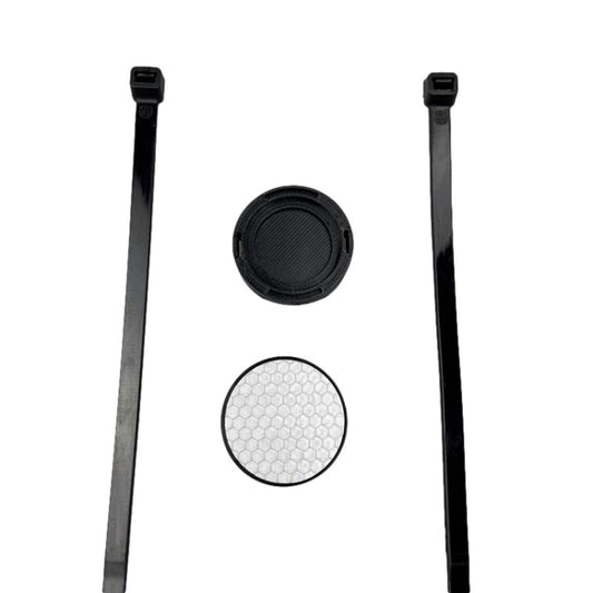 Mountain Bike Reflector Anti-theft Tracking Locator Hidden Bracket For AirTag(White) by null