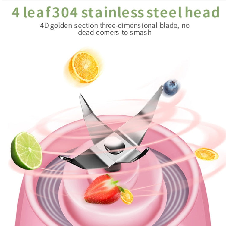 Household Fruit Juicer Portable Multi-Function Juice Cup(Goddess Pink) by bashfashion