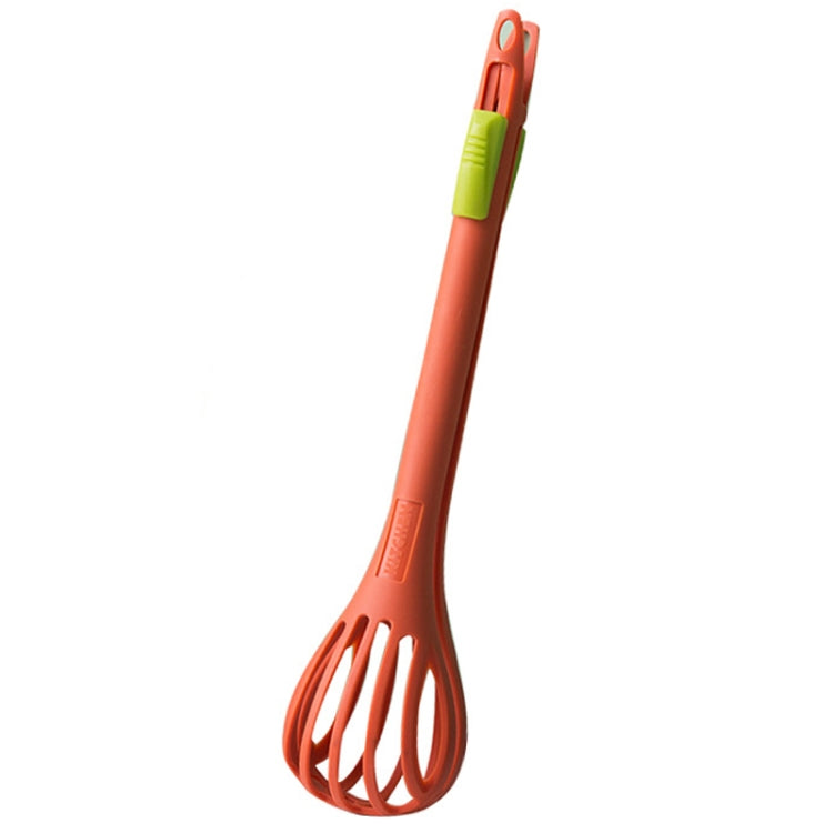 Multi-Purpose Nylon Eggbeater Dual-Use Food Clip Manual Mixer Baking Tool(Orange) by bashfashion