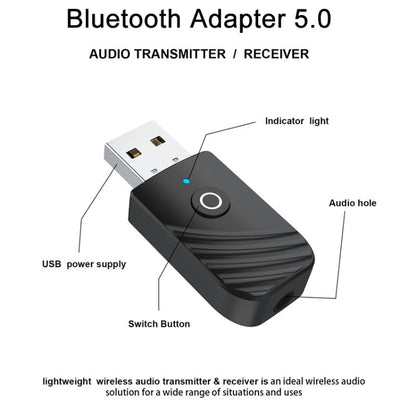 Bluetooth 5.0 Wireless Audio Receiver Transmitter by bashfashion