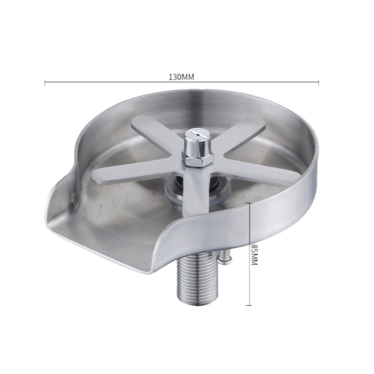 Automatic Faucet High Pressure Spray Washer, Style: 304 Stainless Steel by bashfashion