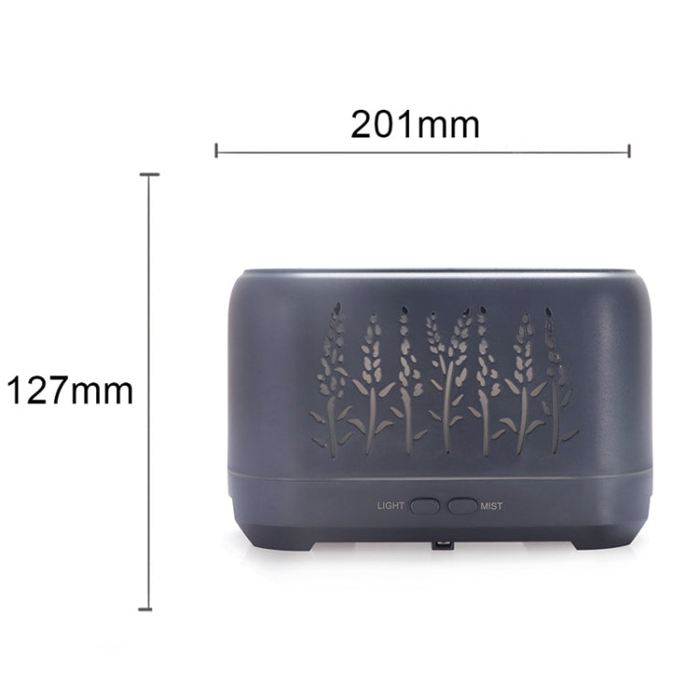 YX-1690 Wood Grain Aroma Diffuser Hollow Flame Humidifier(Shallow Wooden Grain) by bashfashion