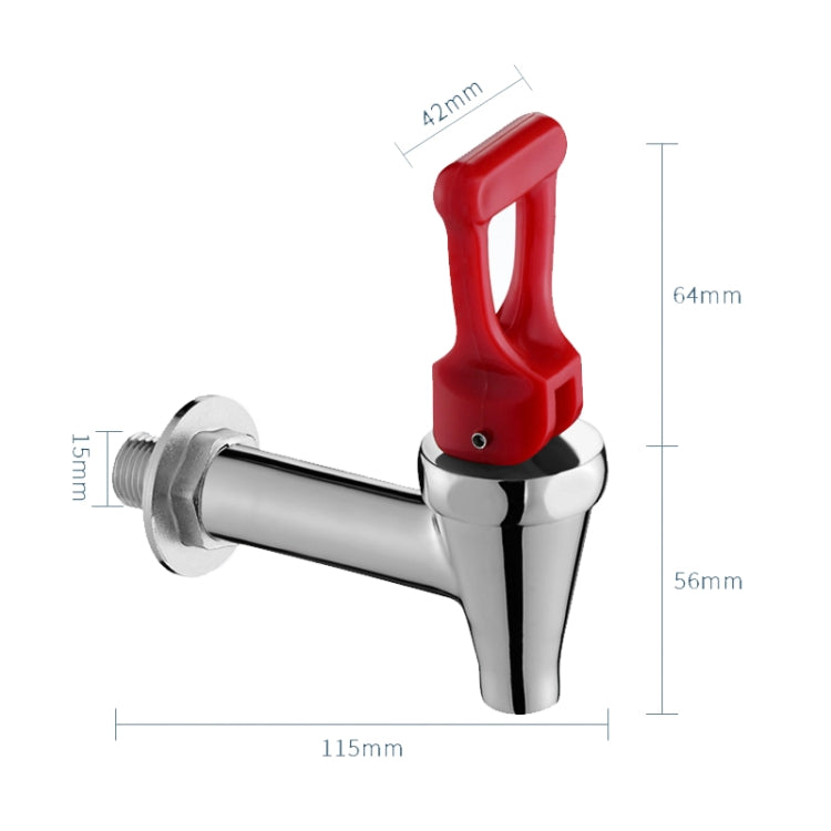 Insulation Bucket Faucet Accessories Milk Tea Water Mouth, Style: Pressing Switch 3 Points by bashfashion