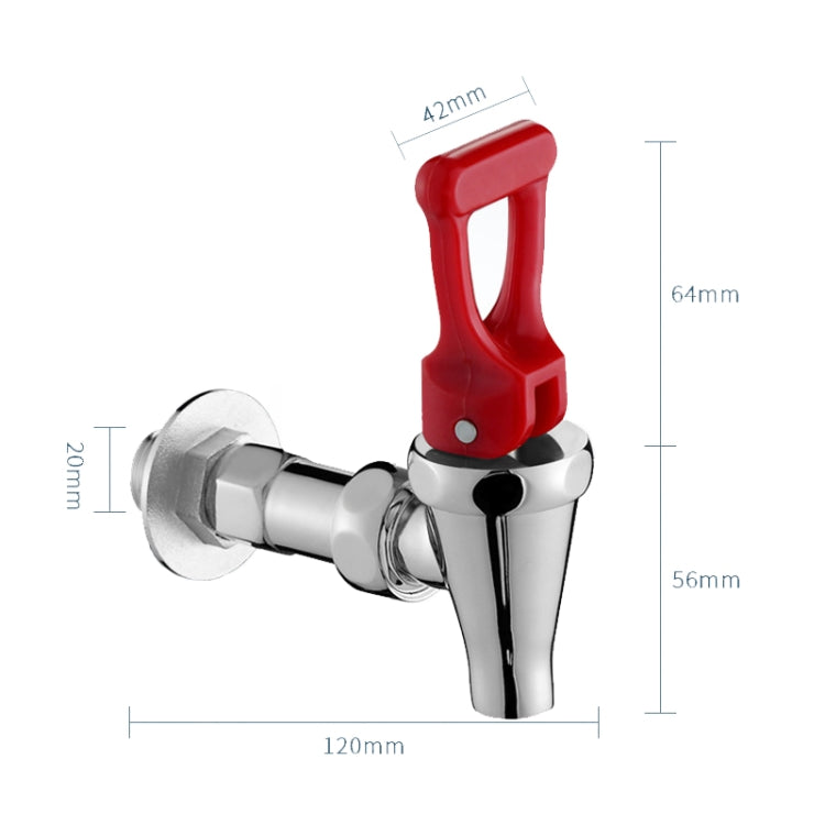 Insulation Bucket Faucet Milk Tea Water Mouth, Style: Pressing Switch Double Section 4 Points by bashfashion