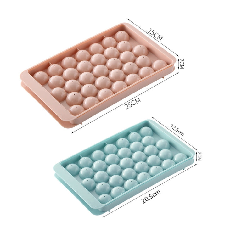 33 Grid Round Ice Hockey Mold With Lid Ice Box Small Marble Ice Tray, Random Color Delivery by bashfashion
