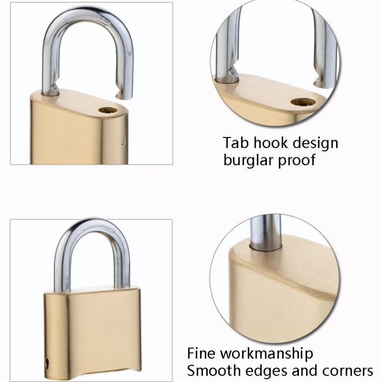 Brass Large Long Warehouse Door Logistics 4 Bit Password Lock by bashfashion