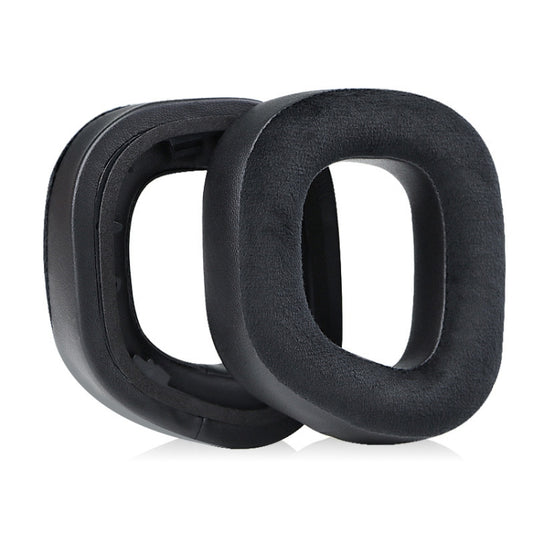 2 PCS RGB Headest Sponge Cover Earmuffs For Corsair HS80(Velvet + Protein Skin) by bashfashion
