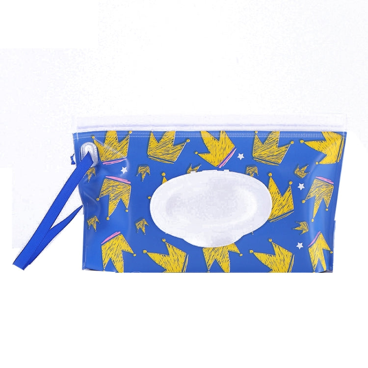Baby EVA Wet Wipes Bag Portable Flip Removable Sanitary Wet Wipes Bag(Crown) by bashfashion