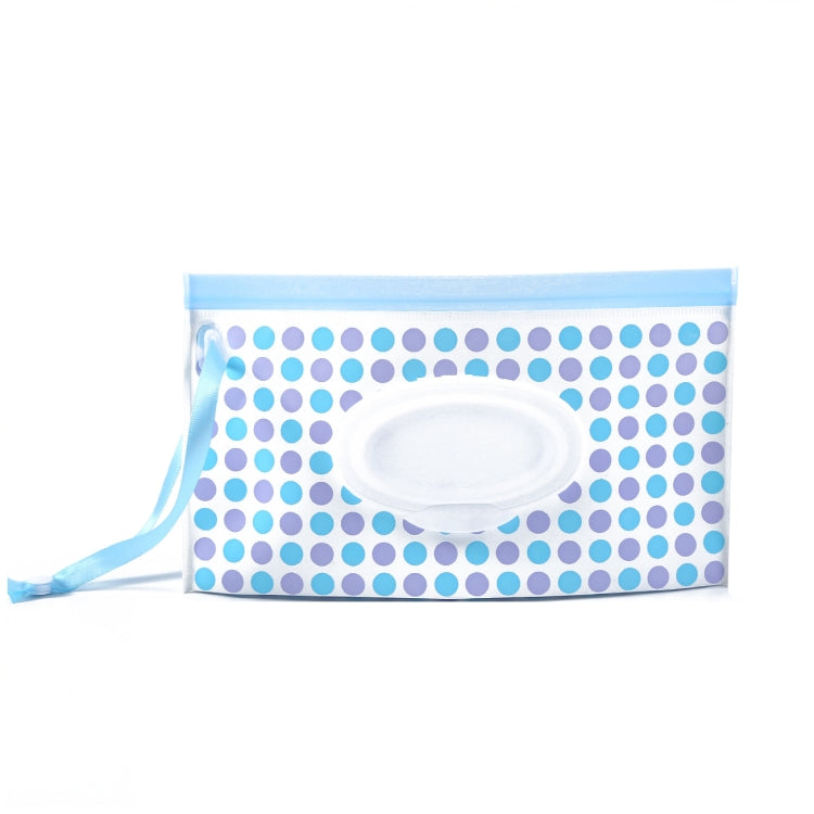 Baby EVA Wet Wipes Bag Portable Flip Removable Sanitary Wet Wipes Bag(Dot) by bashfashion