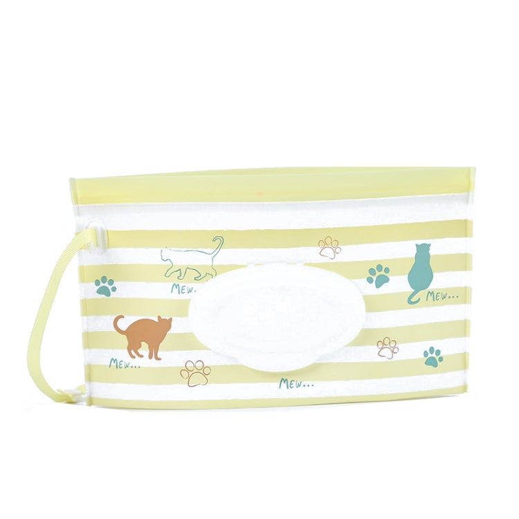 Baby EVA Wet Wipes Bag Portable Flip Removable Sanitary Wet Wipes Bag(Cat Claw) by bashfashion