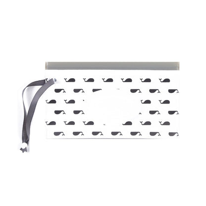 Baby EVA Wet Wipes Bag Portable Flip Removable Sanitary Wet Wipes Bag(Whale) by bashfashion