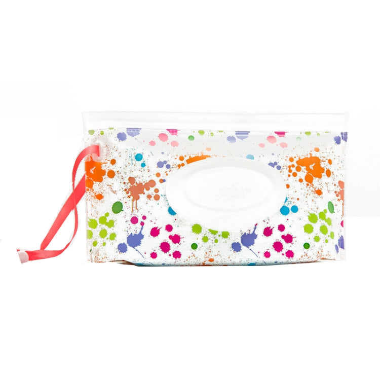 Baby EVA Wet Wipes Bag Portable Flip Removable Sanitary Wet Wipes Bag(Color Spray) by bashfashion