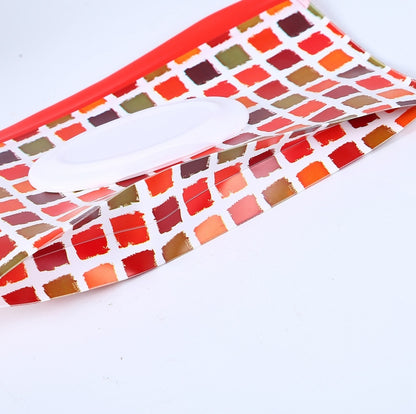 Baby EVA Wet Wipes Bag Portable Flip Removable Sanitary Wet Wipes Bag(Orange Space) by bashfashion