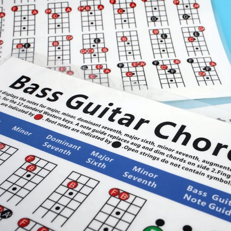 Copper Paper Guitar Chord Fingering Exercise Chart(Large) by bashfashion