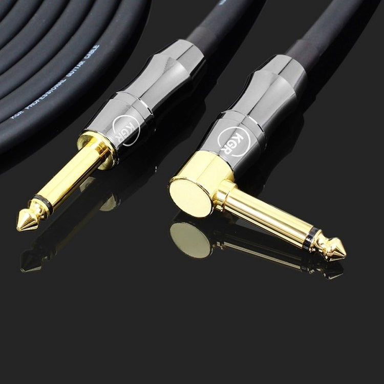KGR Guitar Cable Keyboard Drum Audio Cable, Specification: 1m(Elbow Straight Jack) by KGR