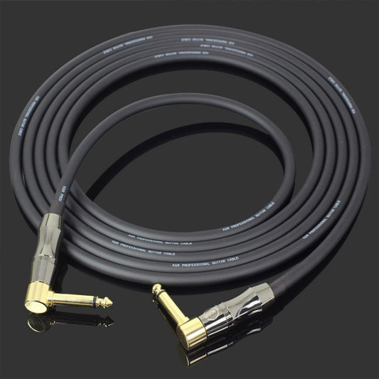 KGR Guitar Cable Keyboard Drum Audio Cable, Specification: 1m(Double Elbow Jack) by KGR