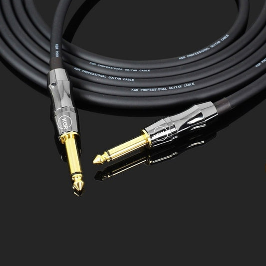 KGR Guitar Cable Keyboard Drum Audio Cable, Specification: 1m(Double Straight Jack) by KGR