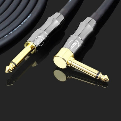 KGR Guitar Cable Keyboard Drum Audio Cable, Specification: 3m(Elbow Straight Jack) by KGR