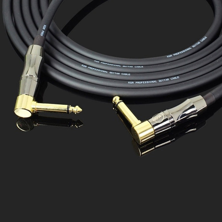 KGR Guitar Cable Keyboard Drum Audio Cable, Specification: 3m(Double Elbow Jack) by KGR