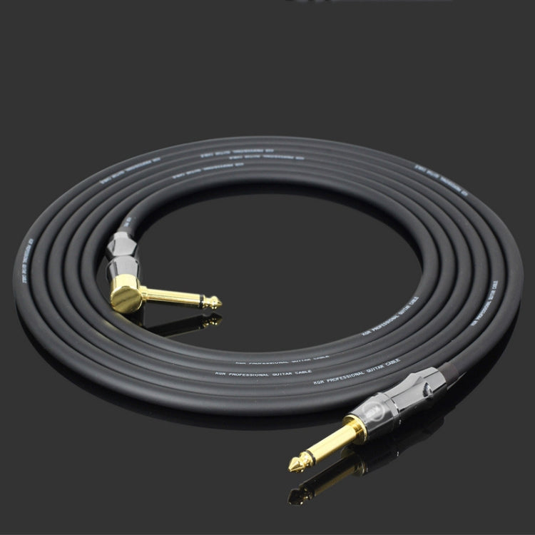 KGR Guitar Cable Keyboard Drum Audio Cable, Specification: 6m(Elbow Straight Jack) by KGR