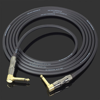 KGR Guitar Cable Keyboard Drum Audio Cable, Specification: 6m(Double Elbow Jack) by KGR