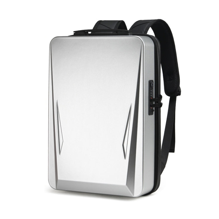Men PC Hard Shell Gaming Computer Backpack For 15.6-17.3 Inch(Silver) by bashfashion