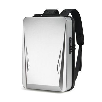 Men PC Hard Shell Gaming Computer Backpack For 15.6-17.3 Inch(Silver) by bashfashion