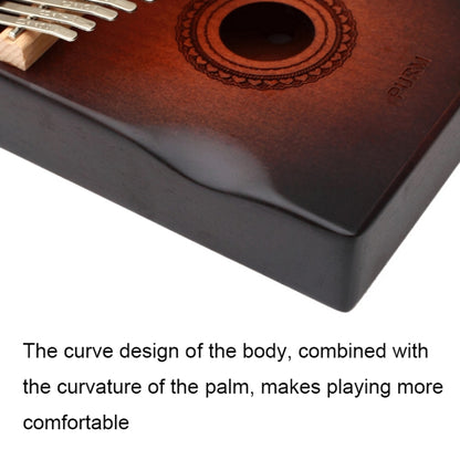 17-tone Radian Design Portable Finger Piano(Flowing Water) by bashfashion