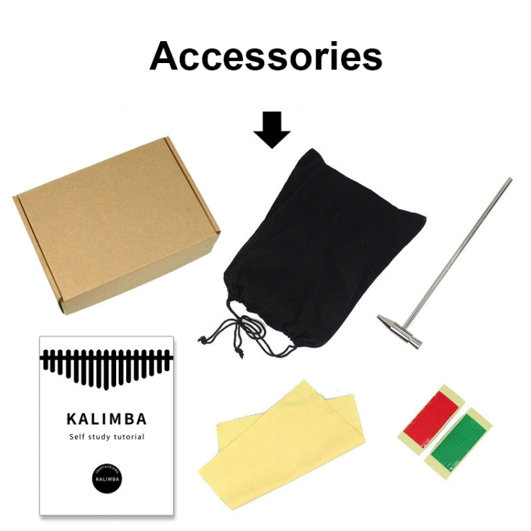 17-tone Radian Design Portable Finger Piano(Crane in the Cloud) by bashfashion