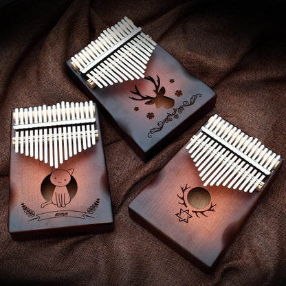 17-tone Radian Design Portable Finger Piano(Squirrel) by bashfashion