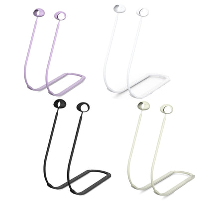 2 PCS Bluetooth Earphone Silicone Anti-Lost Cord For Samsung Glaxy Buds 2(White) by bashfashion