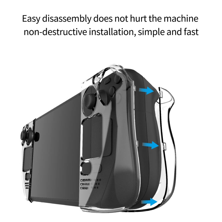 PGTECH Split Crystal Hard Shell Case for Steam Deck Game Console by bashfashion