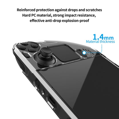 PGTECH Split Crystal Hard Shell Case for Steam Deck Game Console by bashfashion
