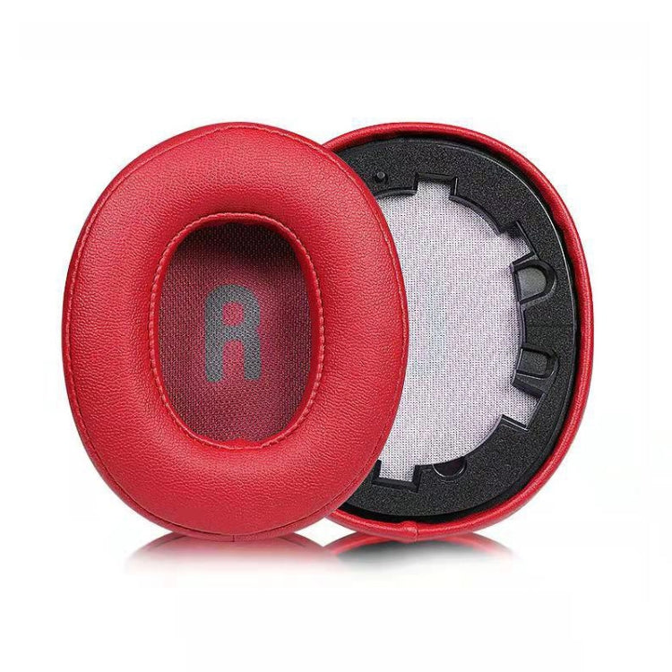 1 Pair Headphone Cover Earmuffs for JBL TUNE700 T750BTNC T700BT(Red Protein Leather) by bashfashion