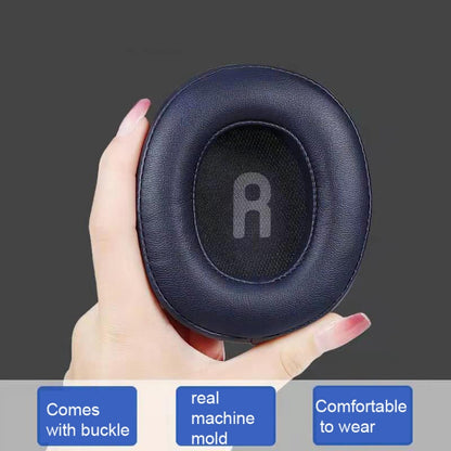 1 Pair Headphone Cover Earmuffs for JBL TUNE700 T750BTNC T700BT(Black Protein Leather) by bashfashion