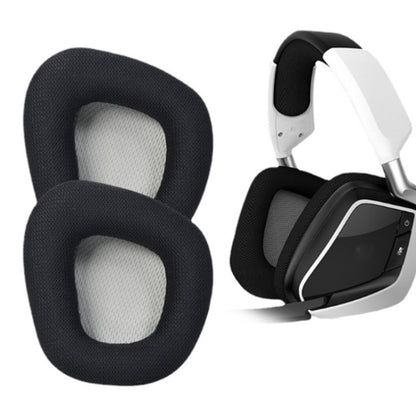 2 PCS Replacement Earpads for Corsair Void Pro Elite,Style: Gray Bottom Grid by bashfashion