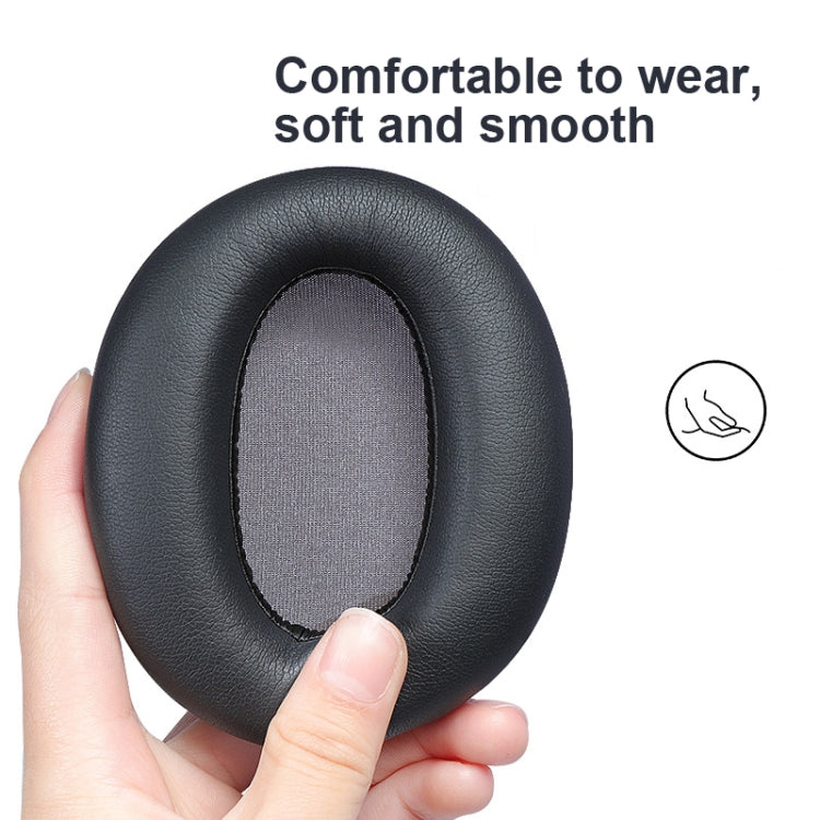 2 PCS Headset Earmuffs Sponge Cover for Edifier W820nb,Style: Black Head Beam by bashfashion