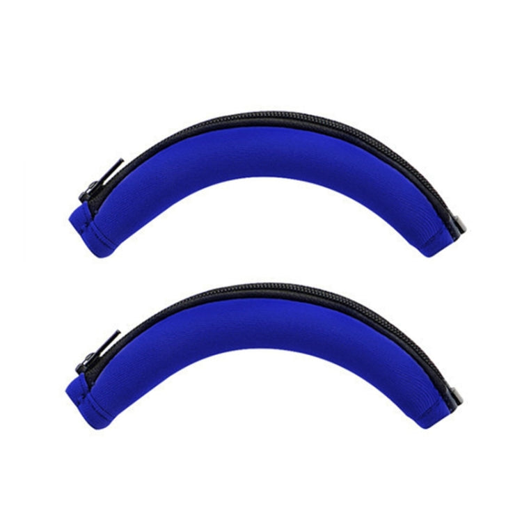 2 PCS Headset Earmuffs Sponge Cover for Edifier W820nb,Style: Blue Head Beam by bashfashion